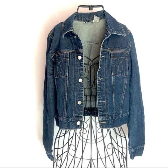 DYNAMITE medium wash denim jacket size 6 - Picture 1 of 2